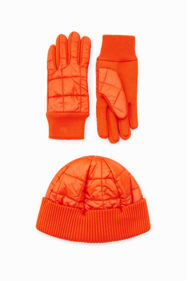 Geschenkdoos handschoenen en muts - ORANGE - U