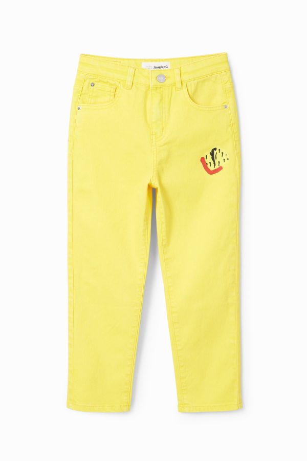 Arty straight jeans - YELLOW - 5/6