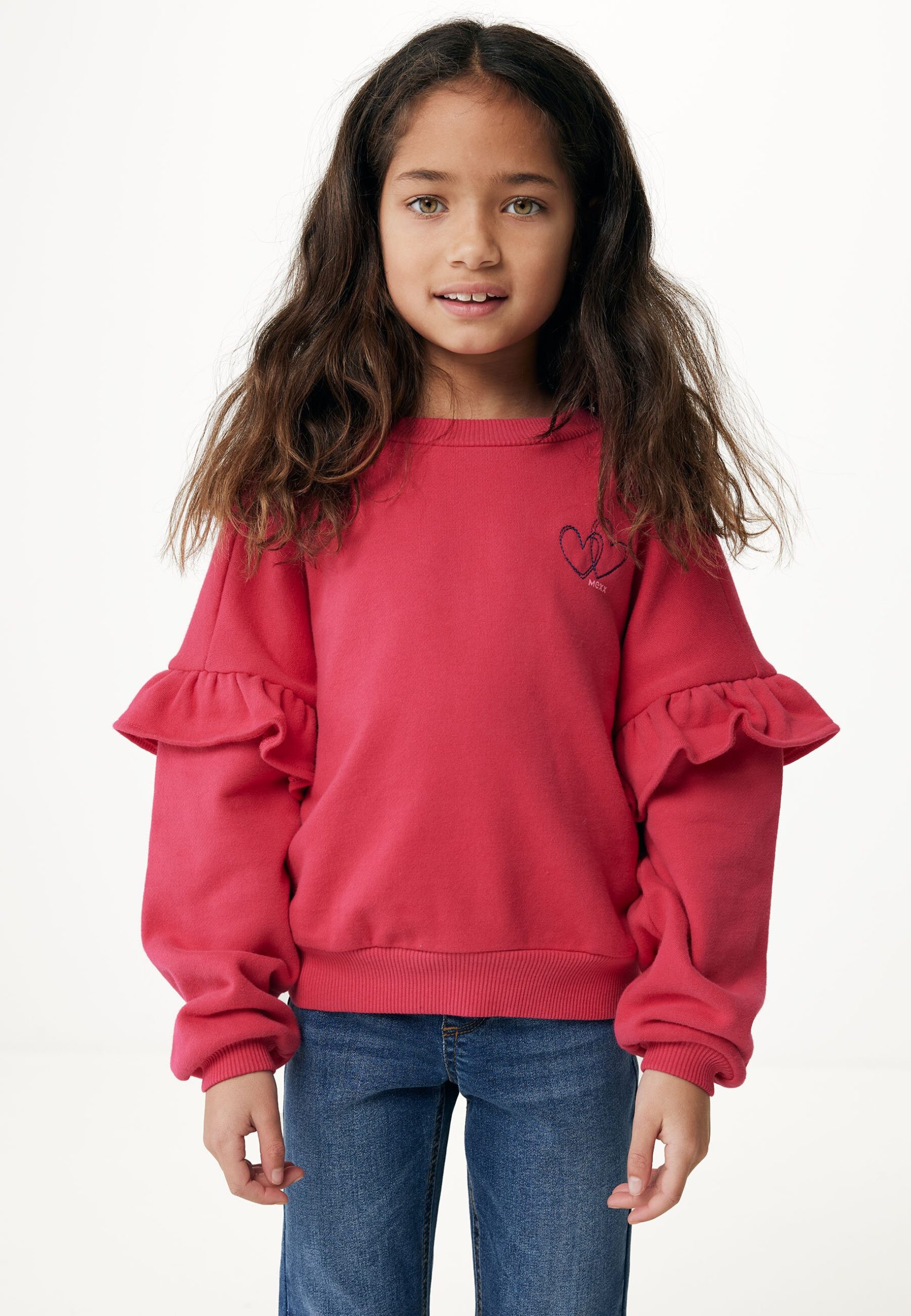 Oversized crew neck Trui Warm Roze