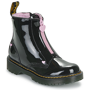 Laarzen Dr. Martens Bex Heart Zip Boot J Black Patent Lamper"