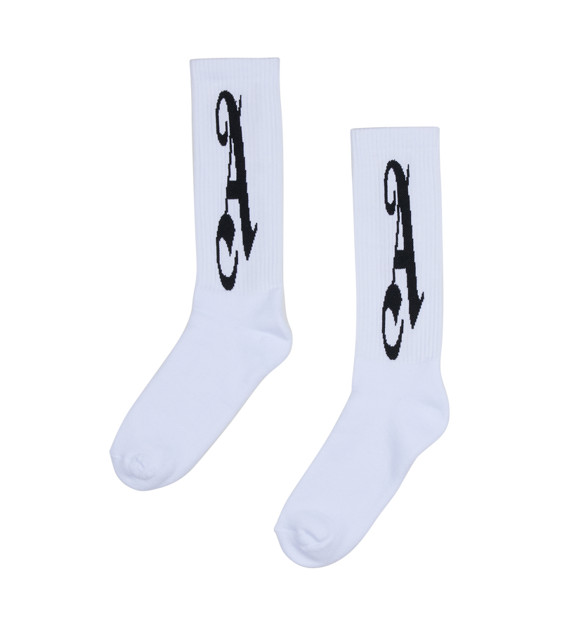 Logo Socks White - S/M