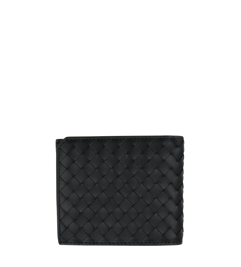 Intrecciato Piccolo Bi-fold Wallet Black - O/S