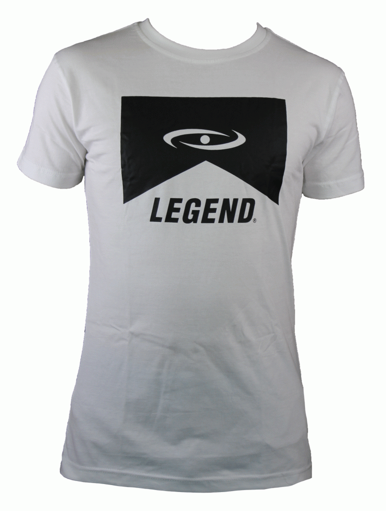 Legend Sports T-shirt legend icon kids/volwassenen wit 100% bio katoen