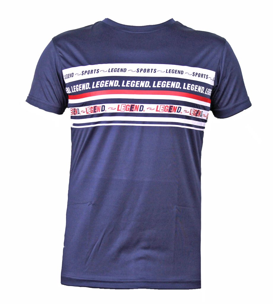 Legend Sports T-shirt sports kids/volwassenen navy polyester/katoen