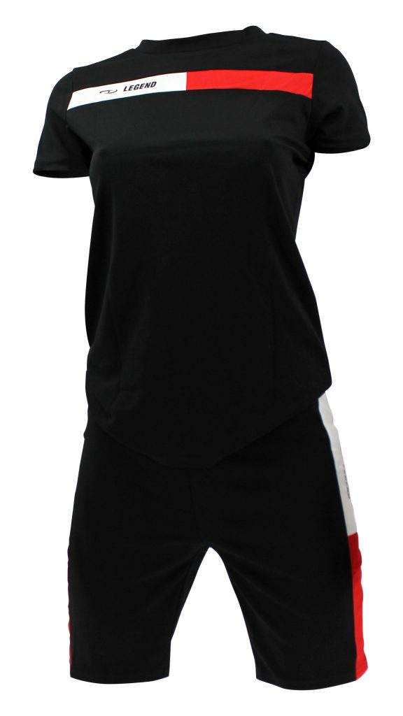 Legend Sports Legend allround dames sportshirt met sport short black