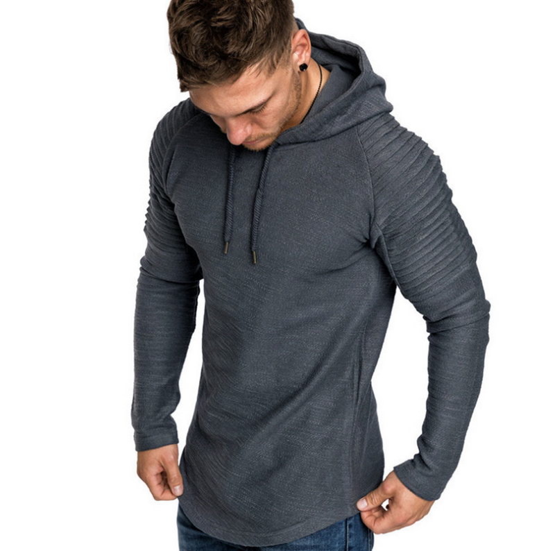 Legend Sports Hoodie rib sleeve grey