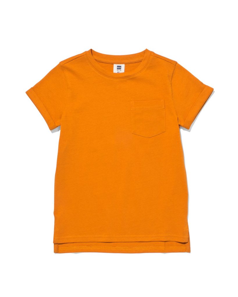 HEMA Kinder T-shirt Structuur Bruin (bruin)