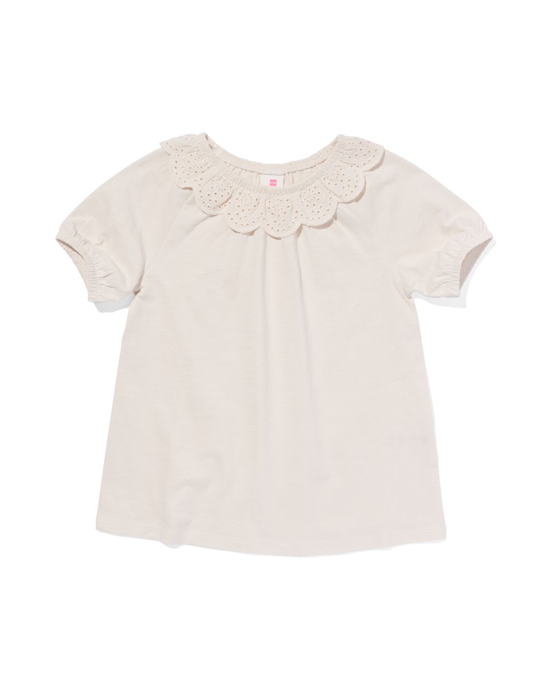 HEMA Kinder T-shirt Met Borduur Gebroken Wit (gebroken wit)