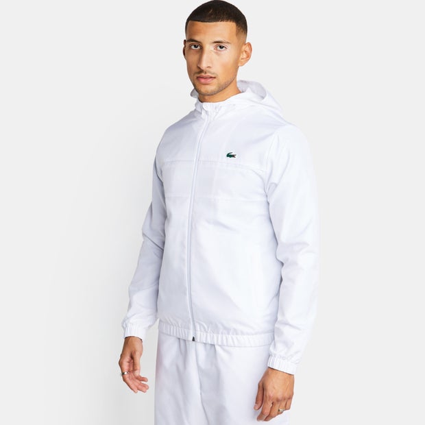 Lacoste Diamond Weave Hooded - Heren Track Tops