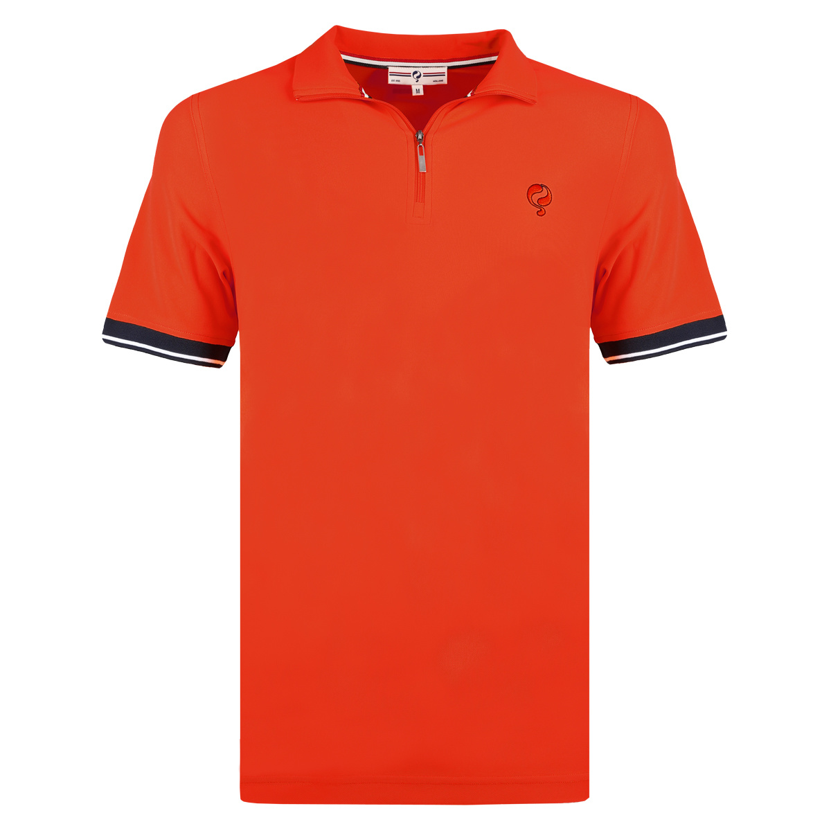 Q1905 Polo shirt stroke rood