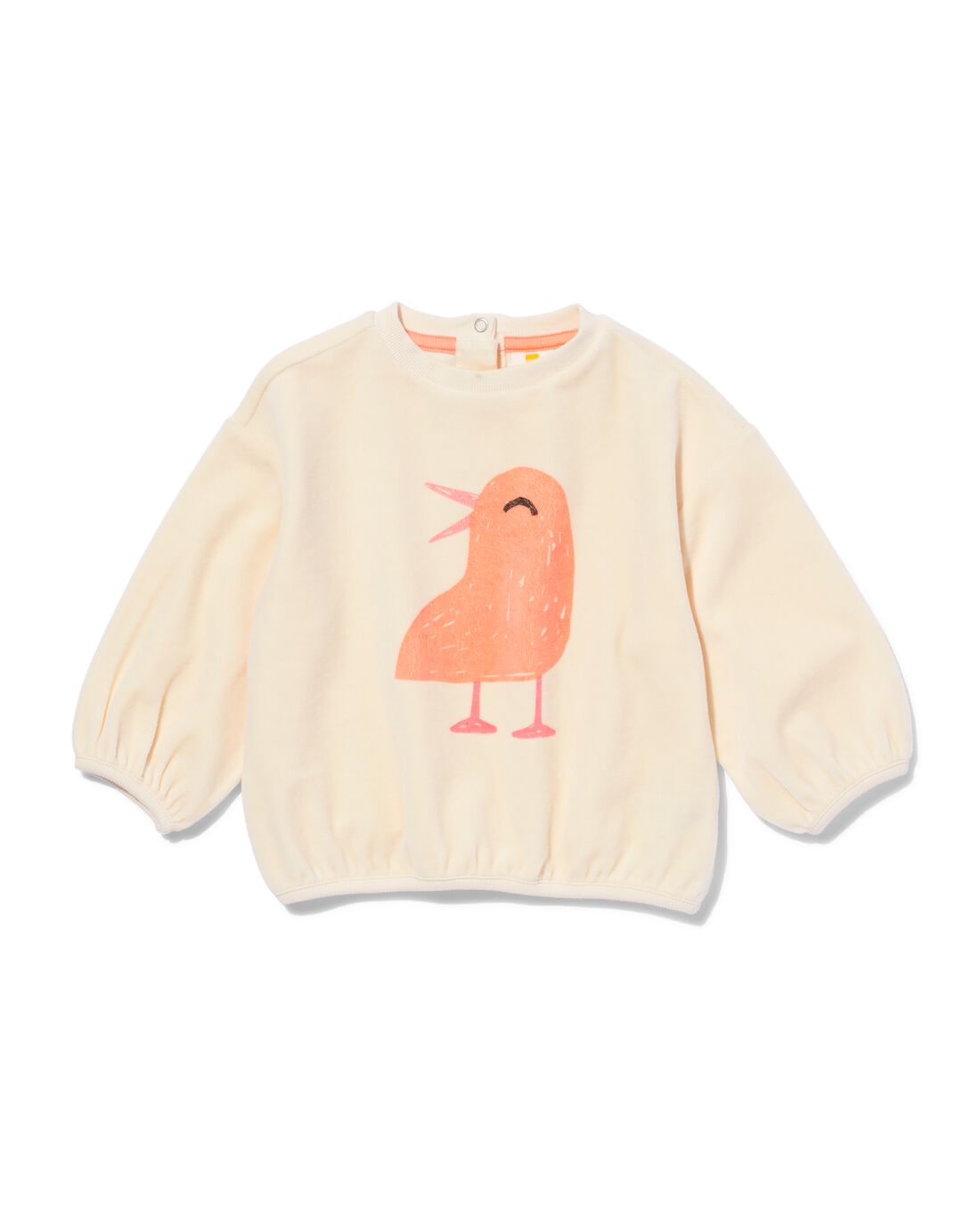 HEMA Babytrui Velours Vogel Ecru (ecru)