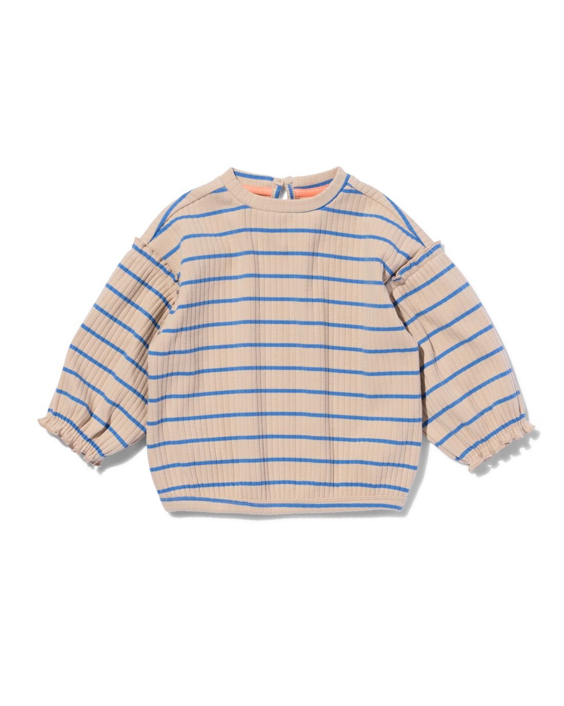 HEMA Babytrui Rib Met Streep Blauw (blauw)