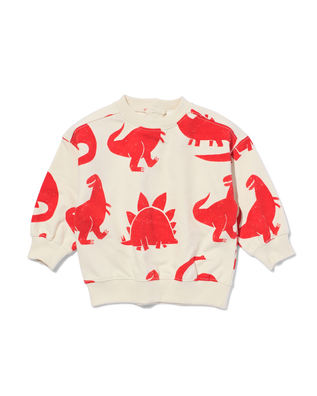 HEMA Baby Sweater Dino&apos;s Ecru (ecru)