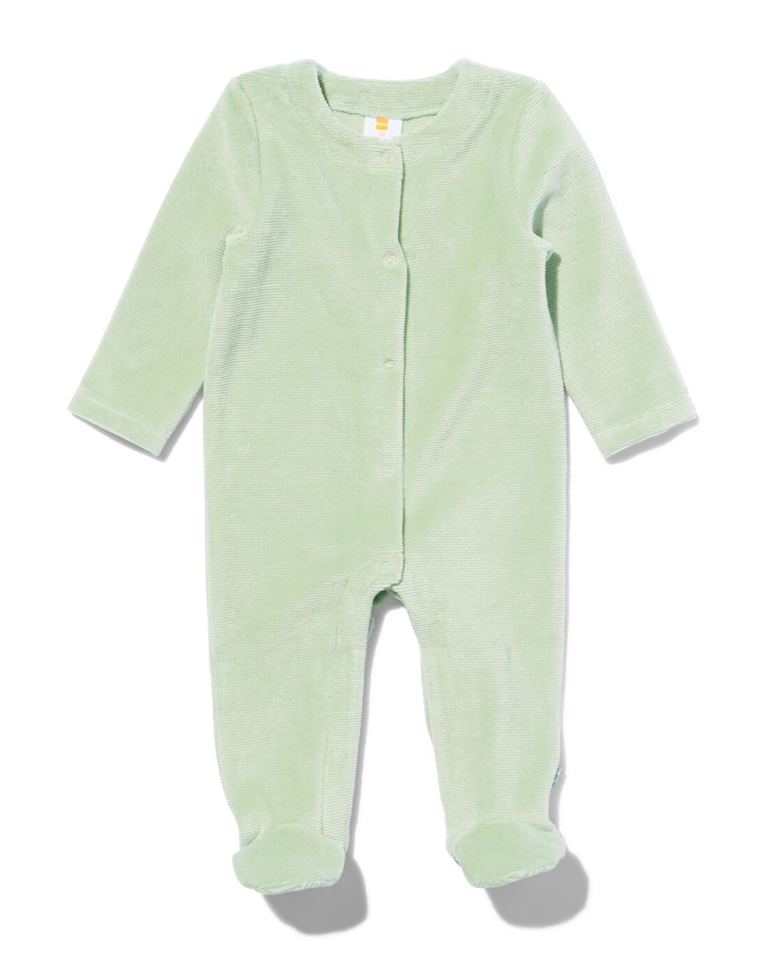 HEMA Newborn Jumpsuit Velour Groen (groen)