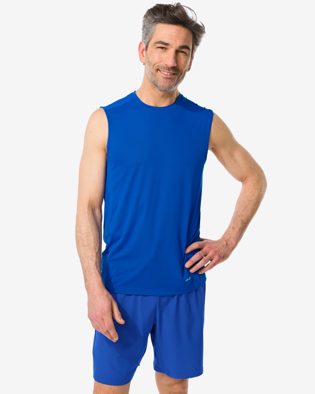 HEMA Heren Sportsinglet Blauw (blauw)