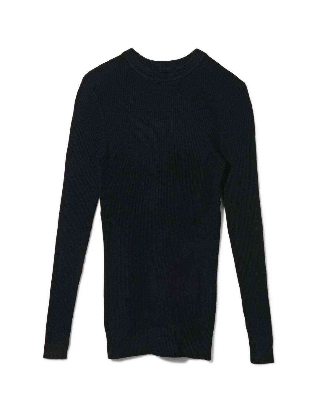 HEMA Dames Pullover Louisa Rib Zwart (zwart)