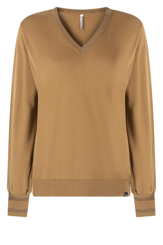 Zoso Lauran knit sweater lurex bronze