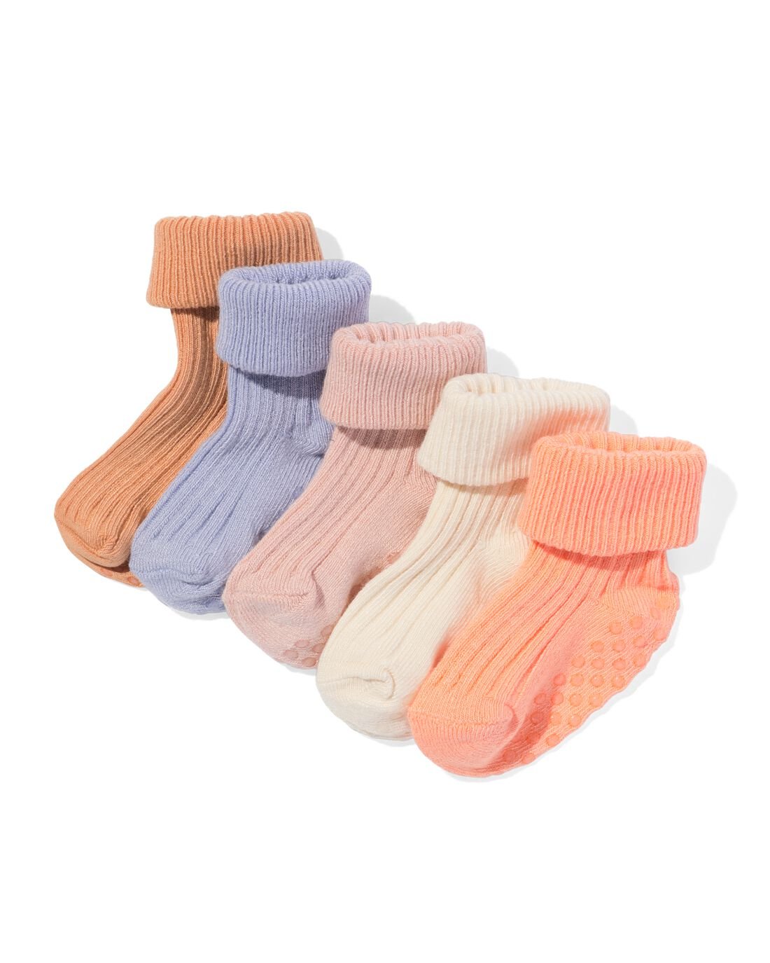 HEMA Babysokken Bamboe Rib - 5 Paar Multi (multi)