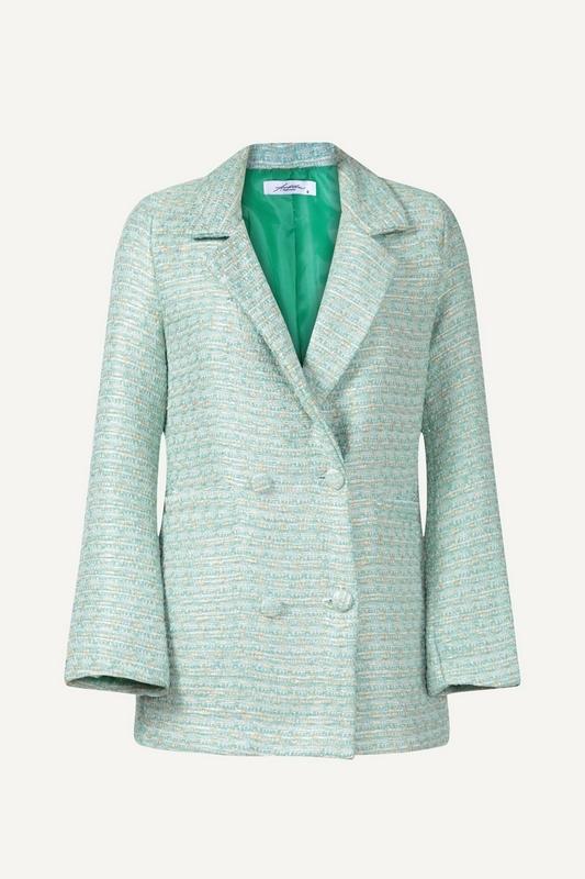 Ambika Tweed ruit blazer