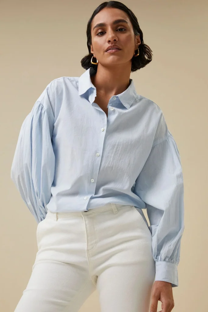 By-Bar Amsterdam 102005 sarah chambray blouse