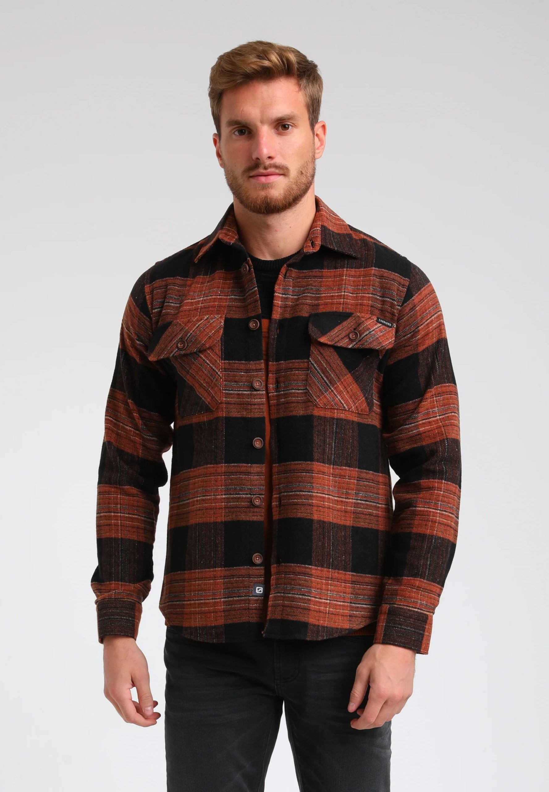 Gabbiano Heren overshirt 333745 450 rust