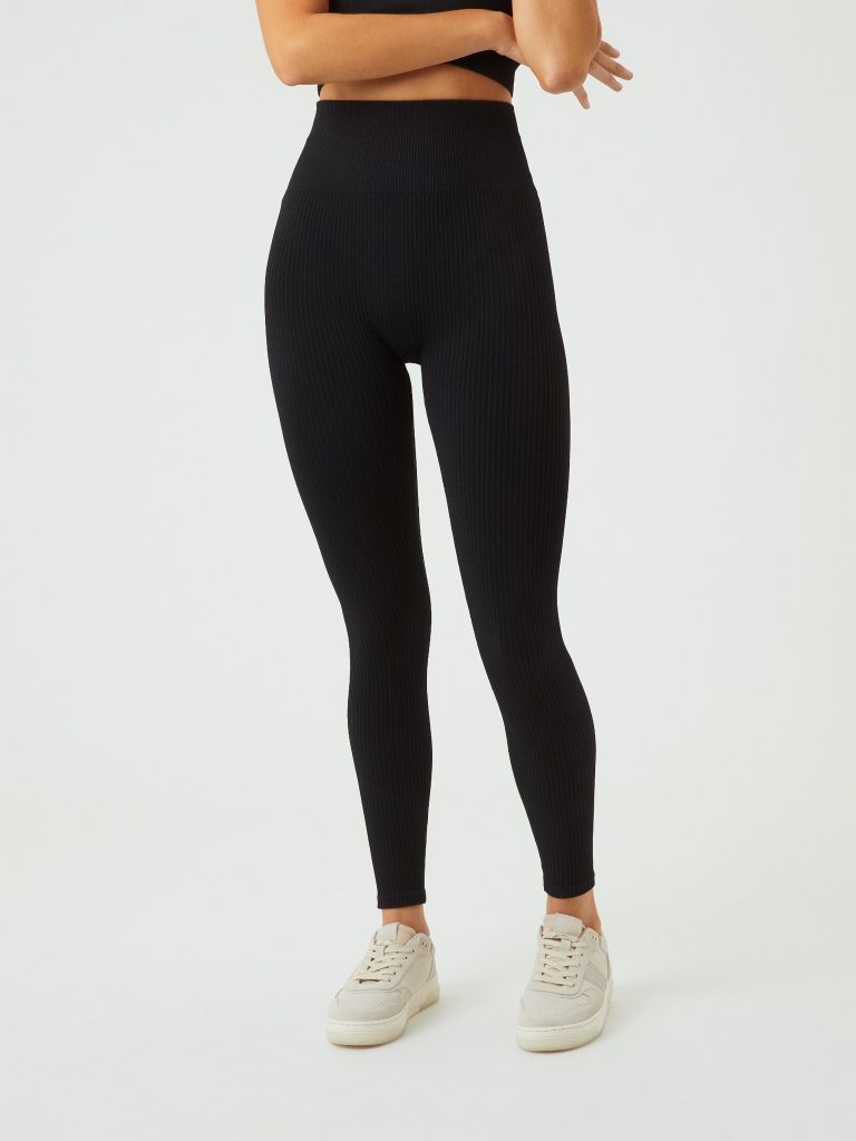 Björn Borg Studio seamless rib tights 10002458-bk001