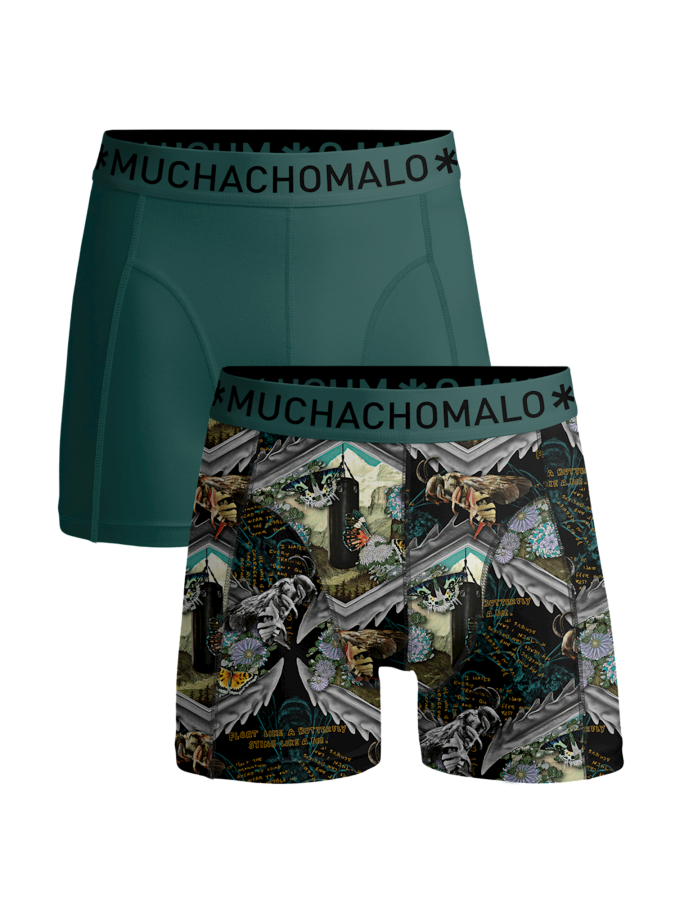 Muchachomalo Aliexperience1010-01 2-pack print/green heren boxe