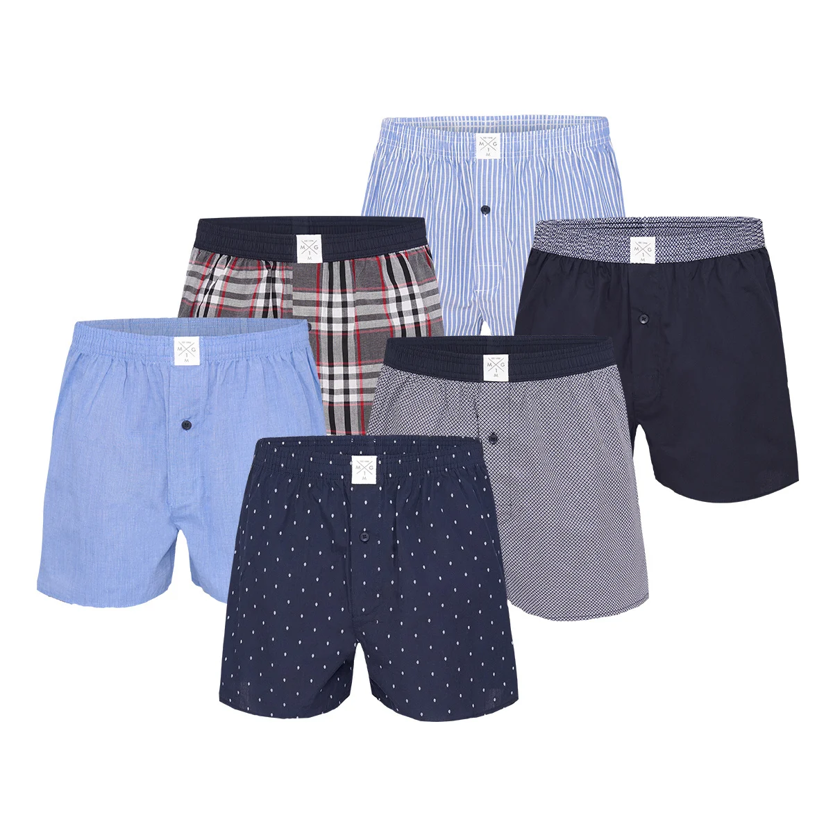 MG-1 Wijde boxershorts heren multipack assorti mix d926