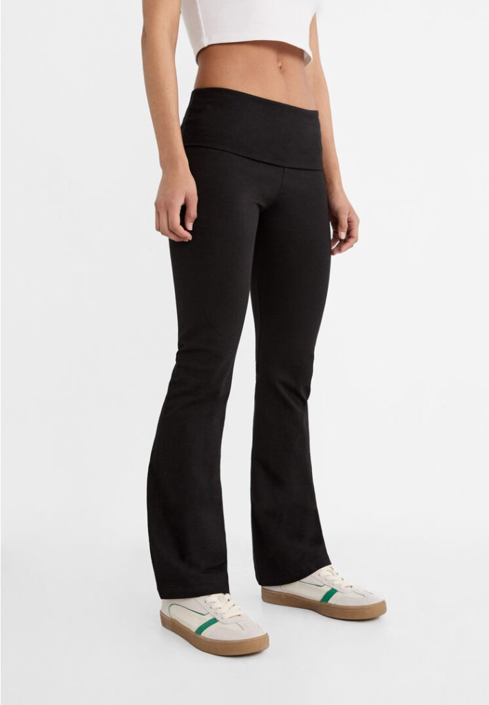 Stradivarius Klokkende leggings  Zwart XL