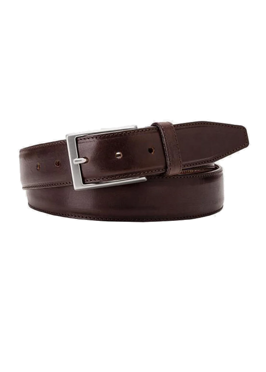 Michaelis Brown leather belt