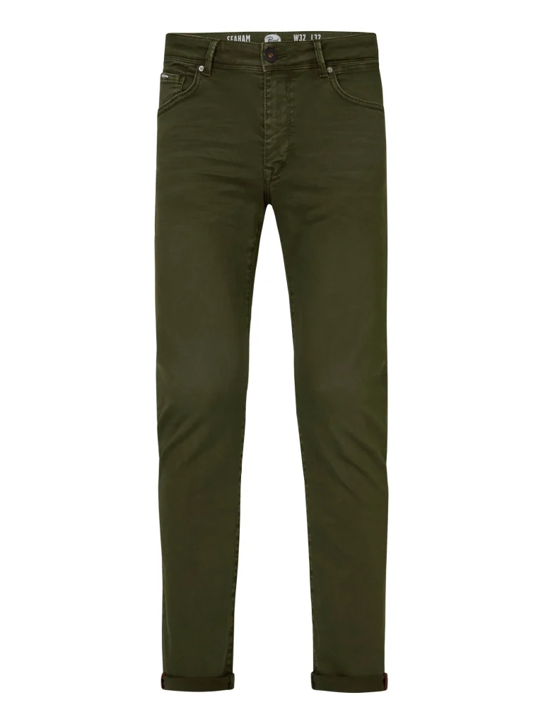 Petrol Industries Seaham heren slim-fit jeans 6088 army green