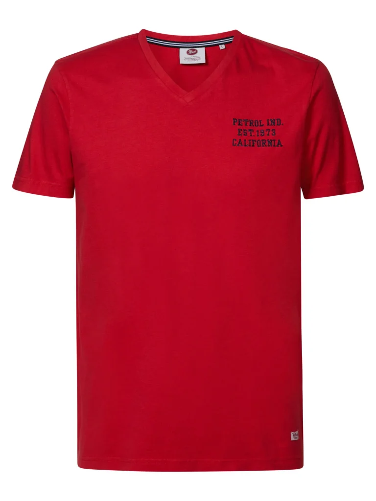 Petrol Industries Heren shirt m-1030-tsv627 3157 imperial red