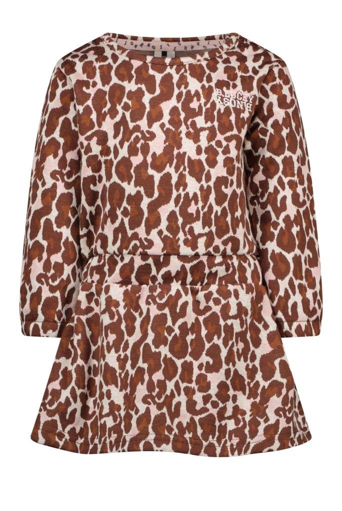 B.Nosy Baby meisjes jurk lucky leopard