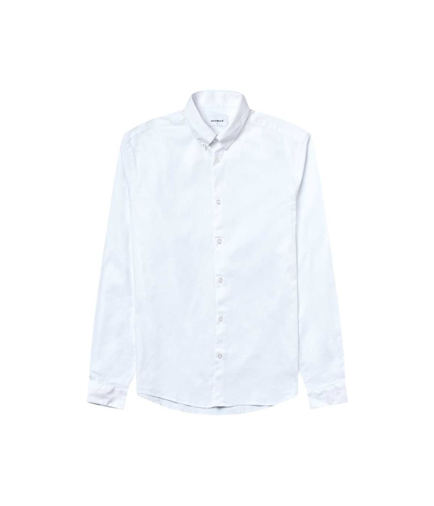 Woodbird Trime l/s shirt 9000 703 white