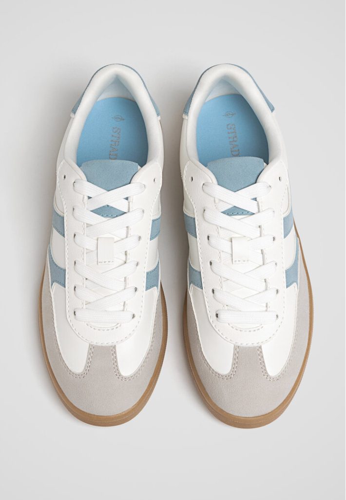 Stradivarius Casual retro sneakers  Blauw 36