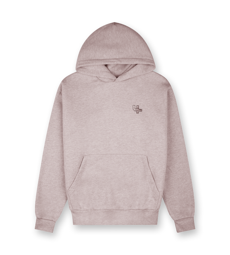 Outline Logo Hoodie Sand Melange - XS