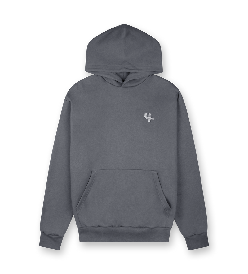 Outline Logo Hoodie Black Sand - XS