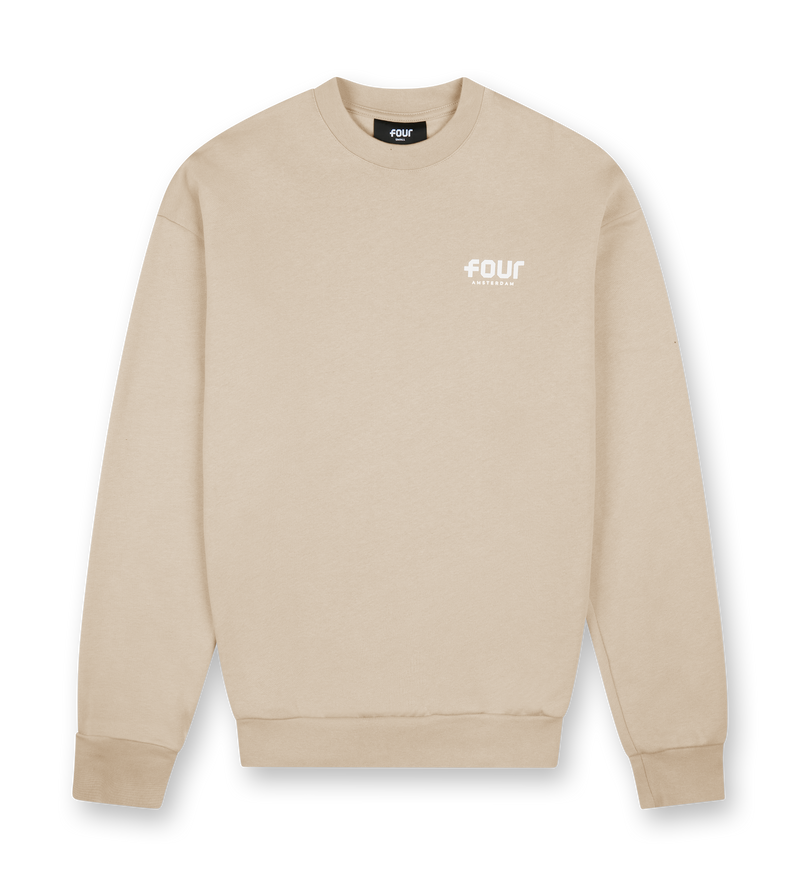 Logo Crewneck Weathered Teak - XS