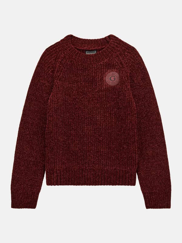 Chenille Sweater Van Gebreide Ribstof