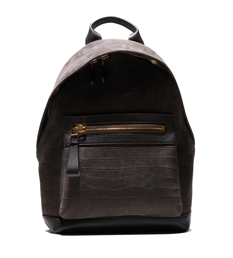 Stamped Croc Nubuck Buckley Backpack Brown - O/S