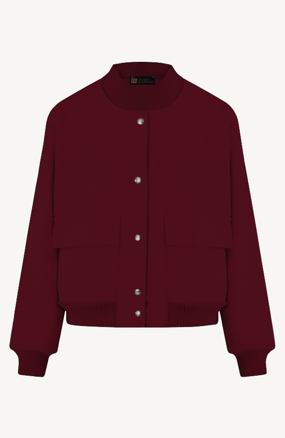 Soft bomberjacket Burgundy