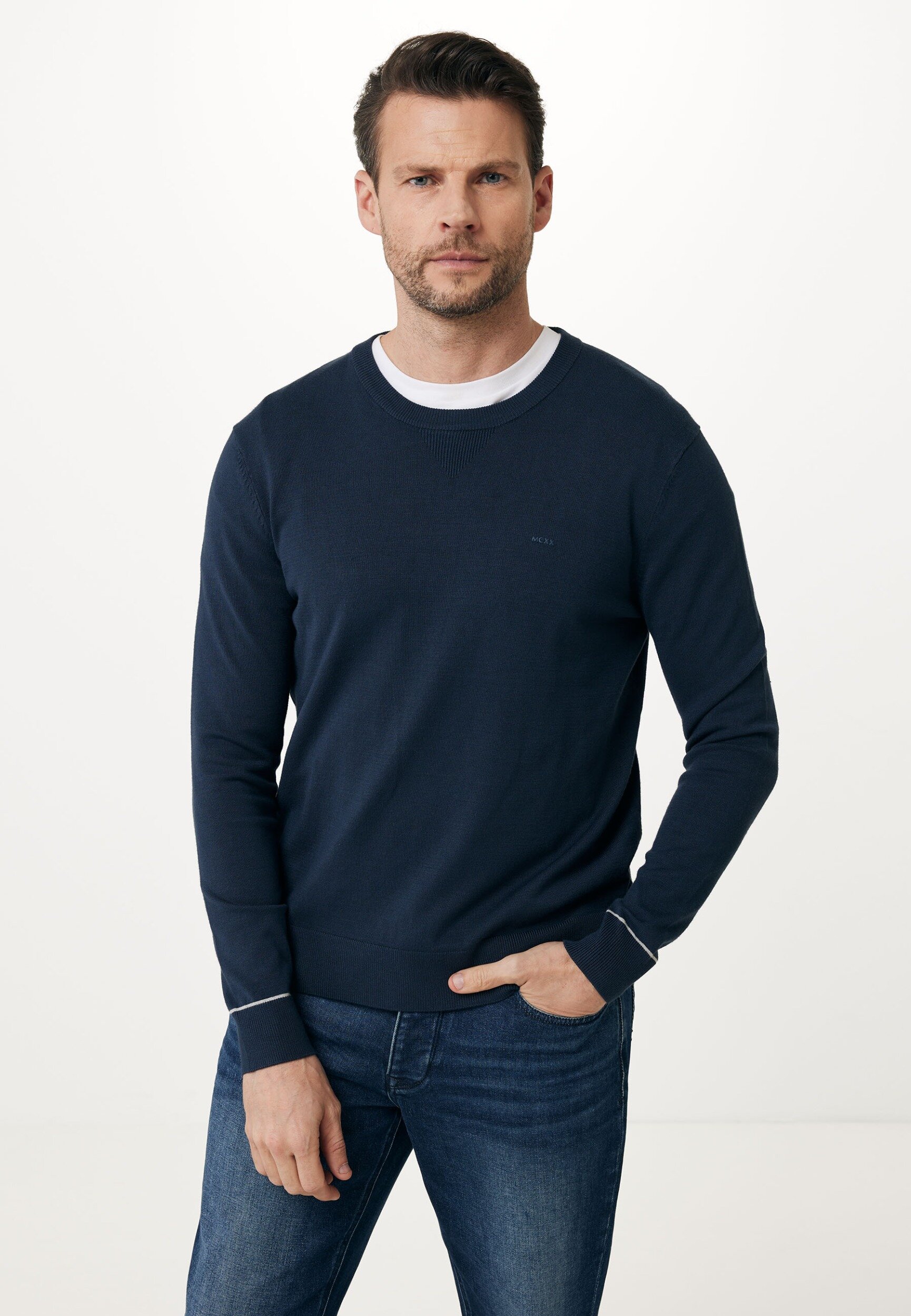 BRIAN Crew neck sweater Navy