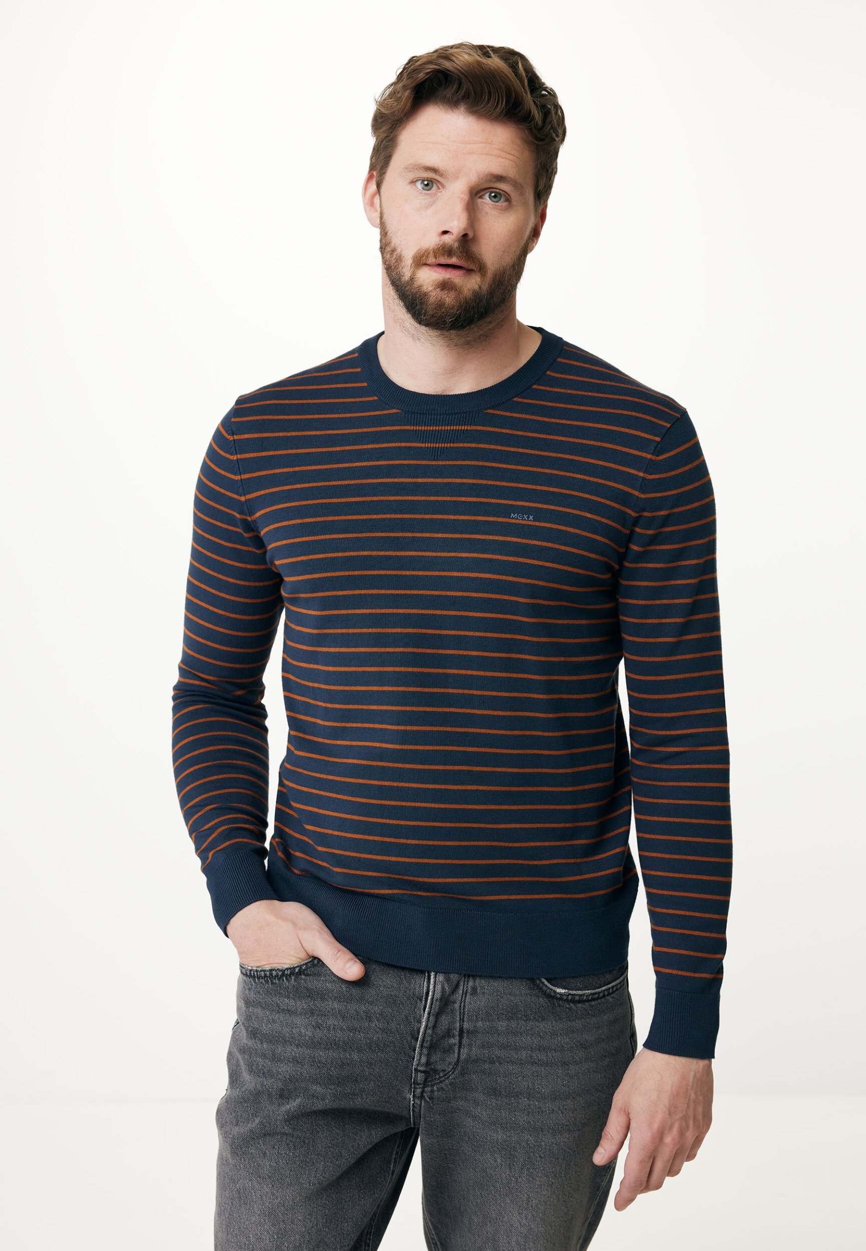 Gestreepte Sweater Tan