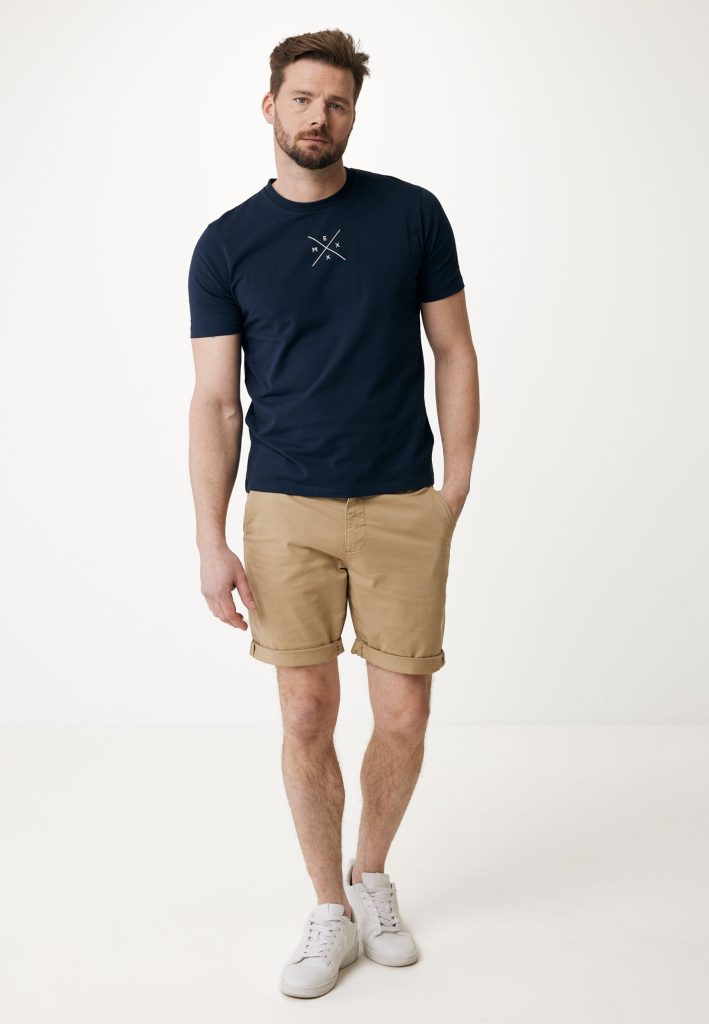 Mid Waist Chino Short Zand