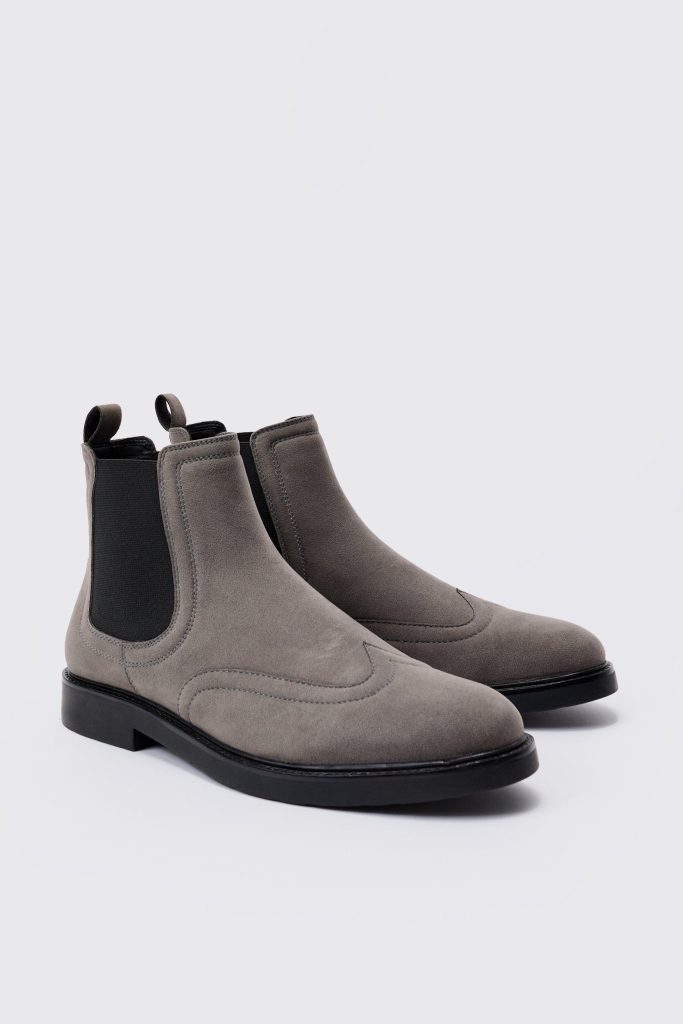 Nep Suède Chelsea Boots