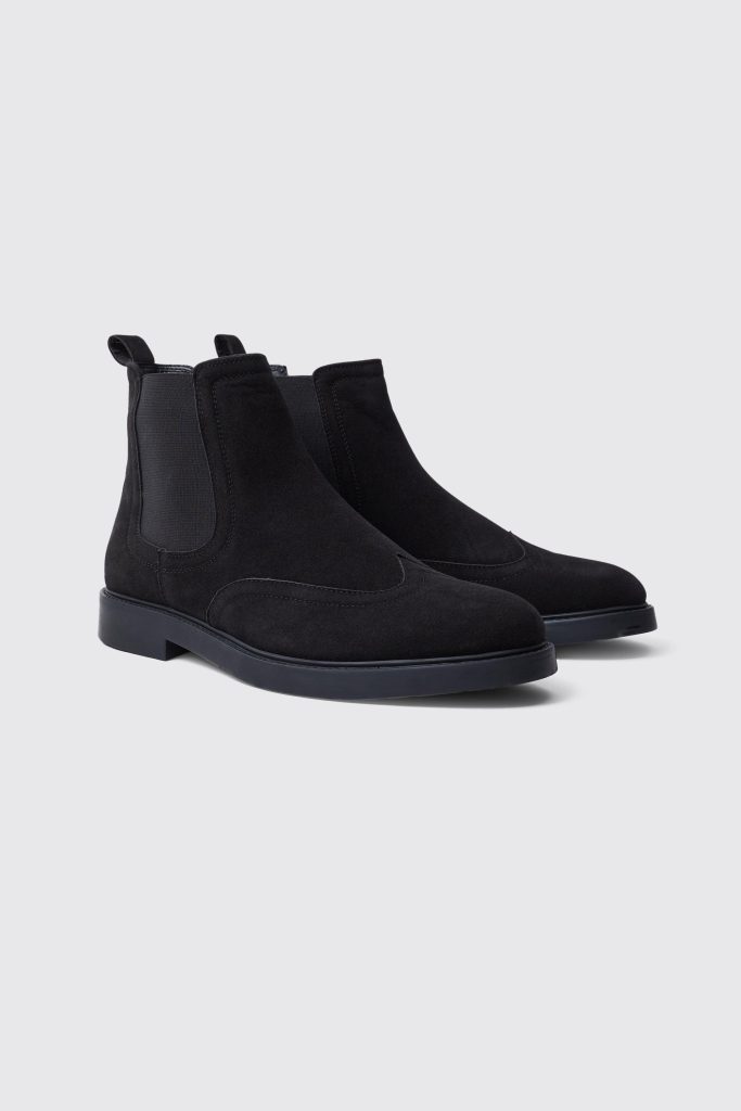 Nep Suède Chelsea Boots