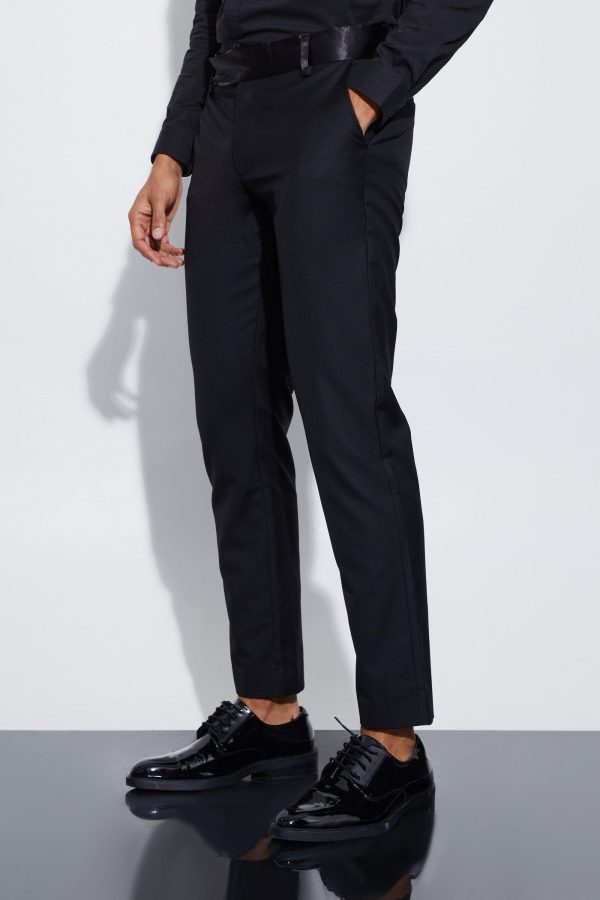 Slim Fit Smoking Pantalons