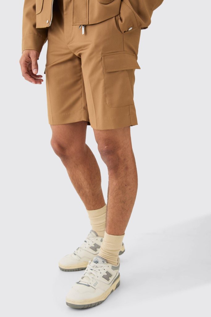 Getailleerde Baggy Cargo Shorts