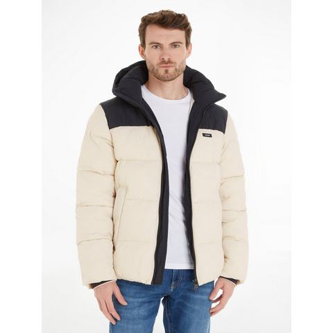 Calvin Klein Gewatteerde jas CRINKLE NYLON COLOR BLOCK PUFFER