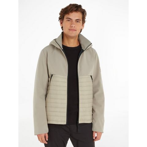 Calvin Klein Outdoorjack QUILTED MIX MEDIA JACKET HOOD